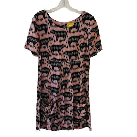 ANTHROPOLOGIE Maeve Zola Bear Shift Dress - Women's - Picture 4 of 9